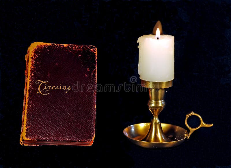 Antique book and candle stock image. Image of burn, candle 5613747