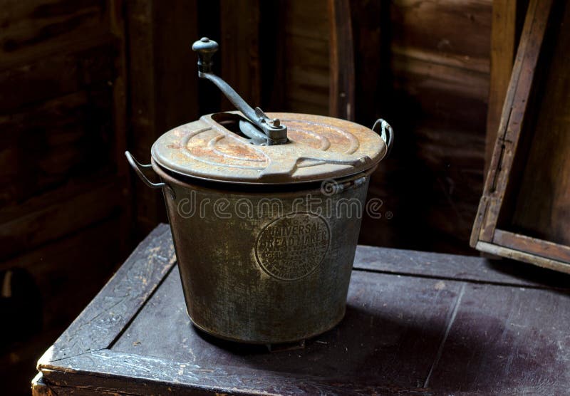 Antique bread maker editorial image. Image of barn, crank 73787850