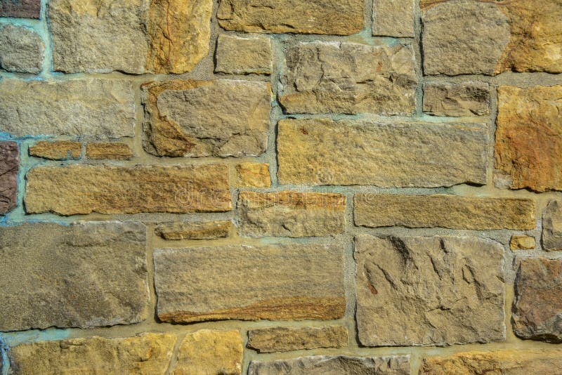 Antique brickwork of stones of various sizes