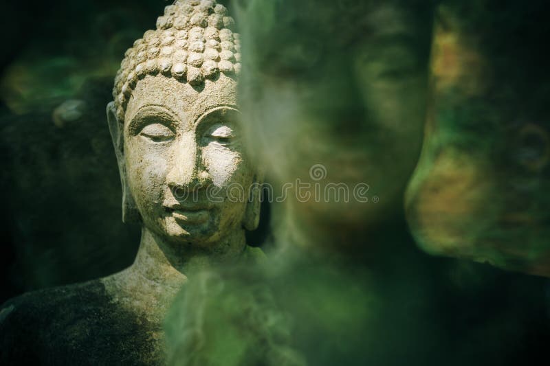Antique buddha image statue