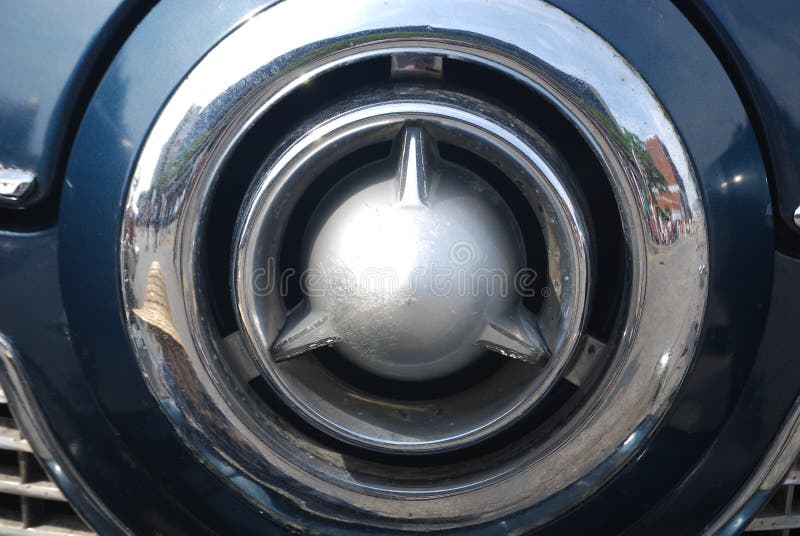 Antique car grill ornament stock photo. Image of front 21751096
