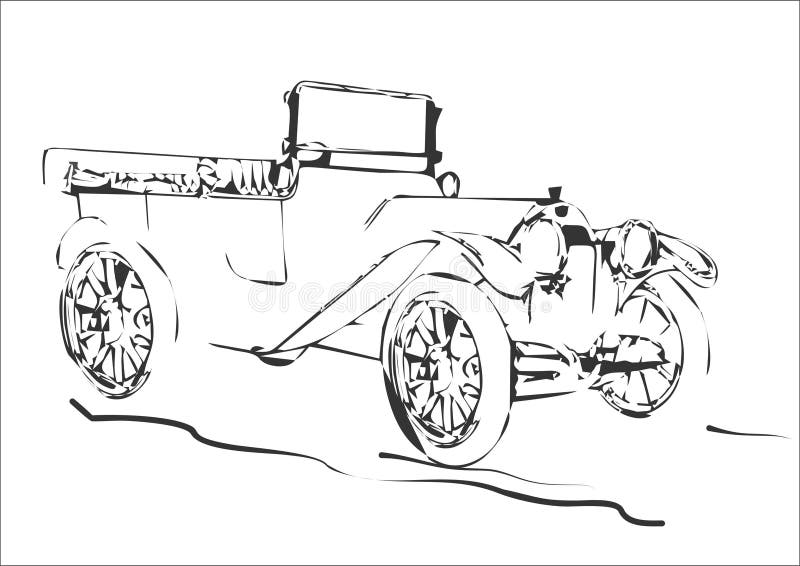 Antique Car Stock Vector Illustration Of Model Designs 38840466