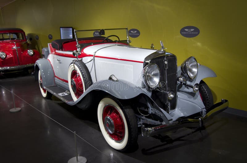 Antique cars in America`s car museum