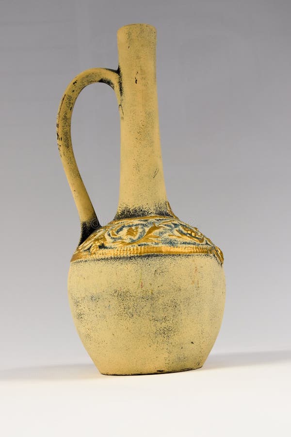 Antique Ceramic Jug on a White Background Stock Image Image of background, dishes 172825195