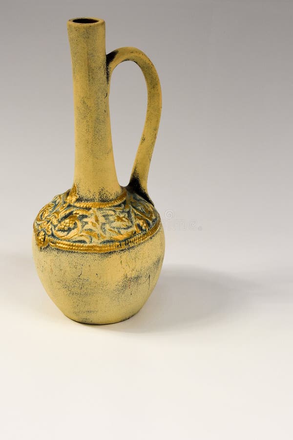 Antique Ceramic Jug on a White Background Stock Image Image of background, dishes 172825195
