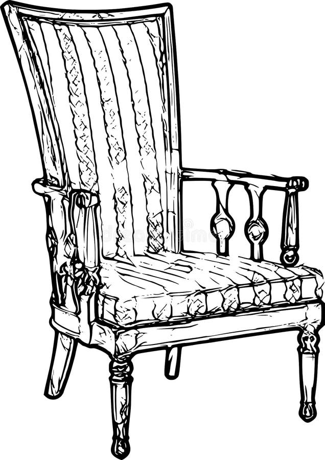 Antique Chair stock illustration. Illustration of lifestyle 32319367