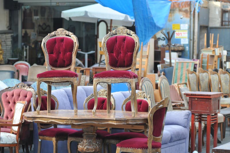 Antique Chairs at a flea market