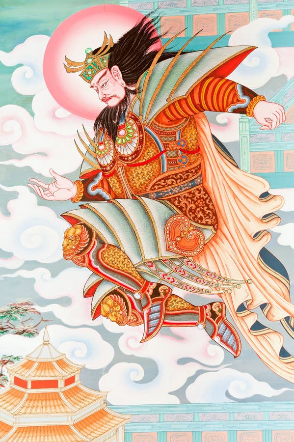 Antique Chinese mural.