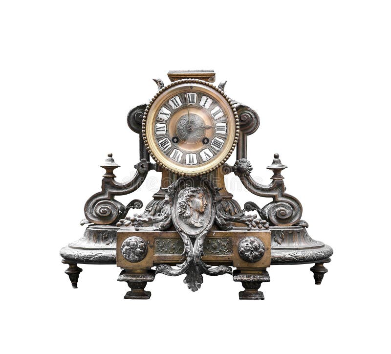 Antique clock stock images