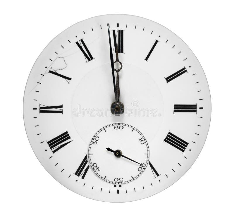 Antique clock face stock images