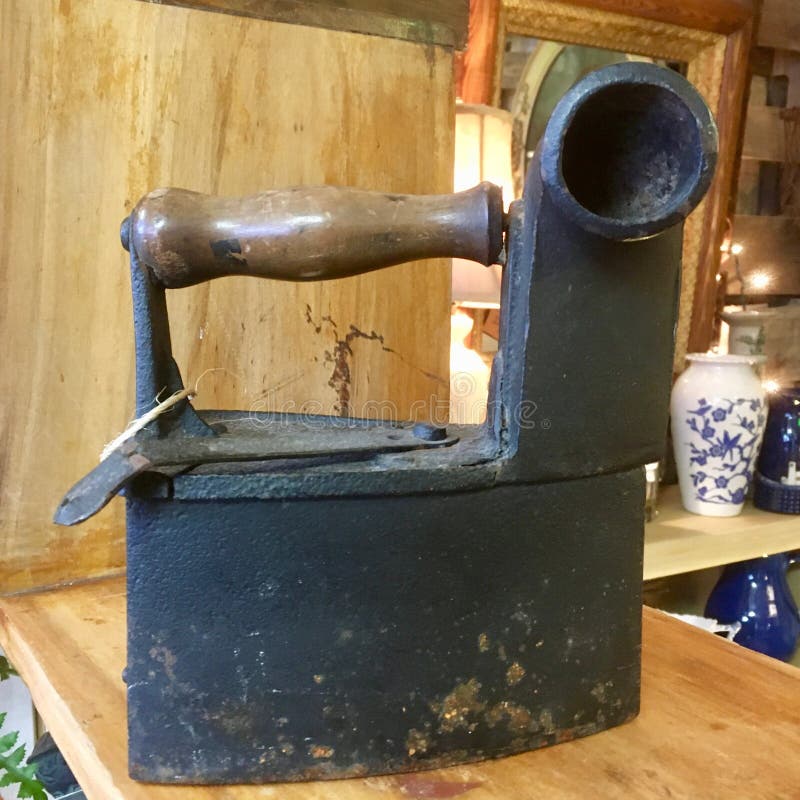 Antique Coal Stove. the Historic Freestanding Castiron Coal Stove