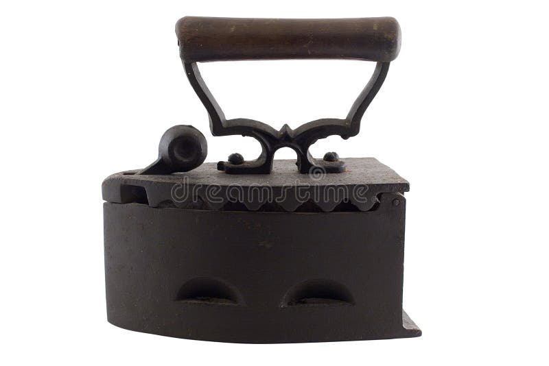 Antique coal laundry iron stock image. Image of traditional 438149