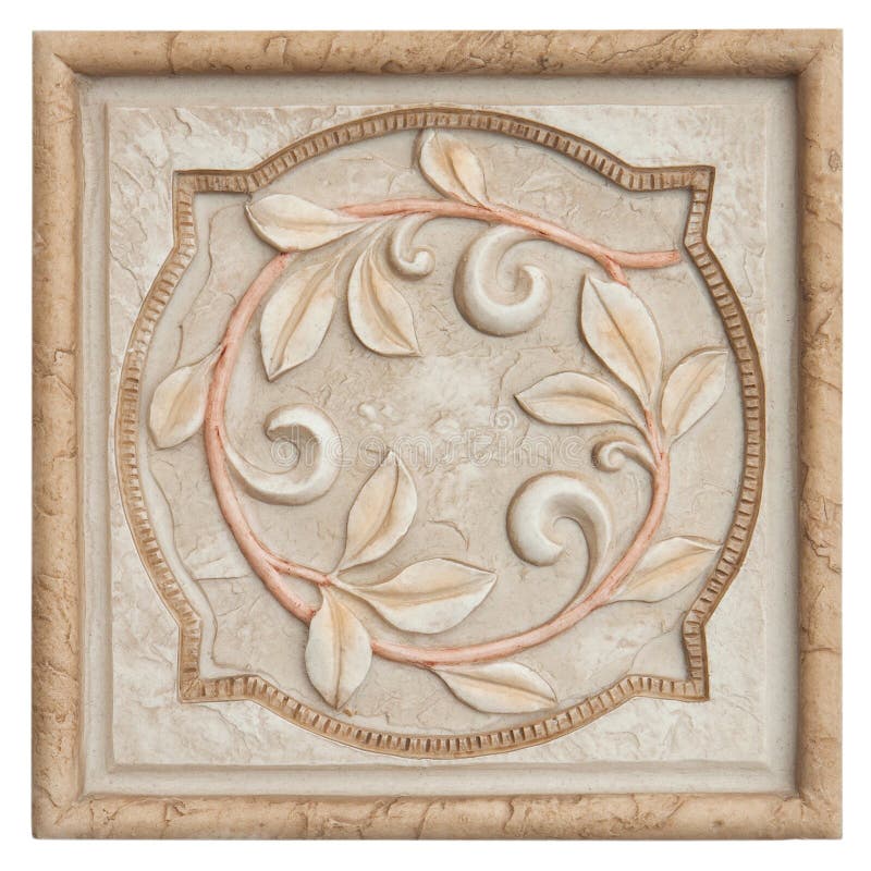 Antique deco brick on white background. Roughness stock images, royalty-free photos and pictures