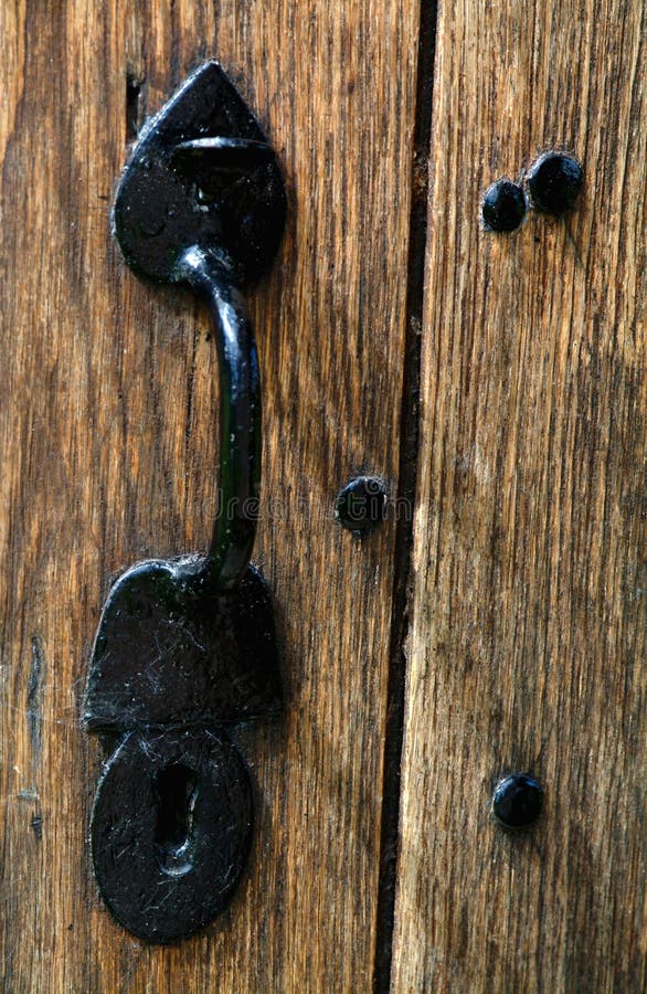 Antique Door & Handle stock image. Image of vintage 176747