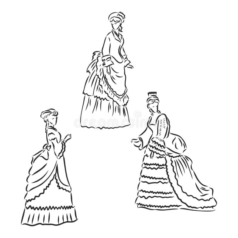 Victorian Dress Drawings for Sale - Fine Art America