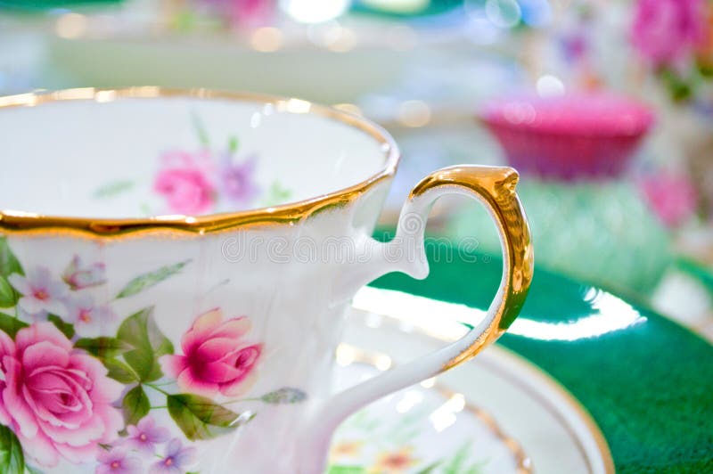 Antique floral tea set