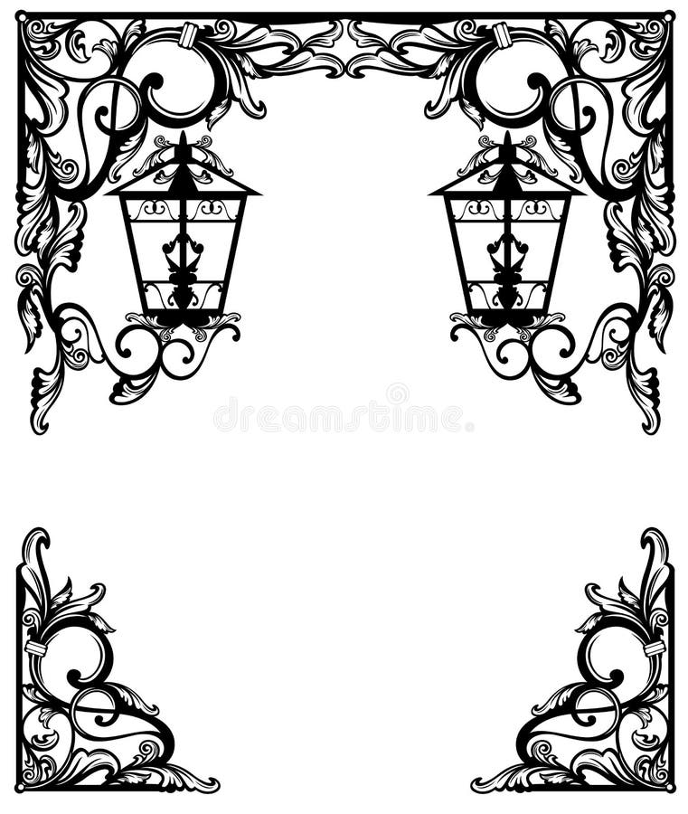 Black classic contour vintage frame Royalty Free Vector