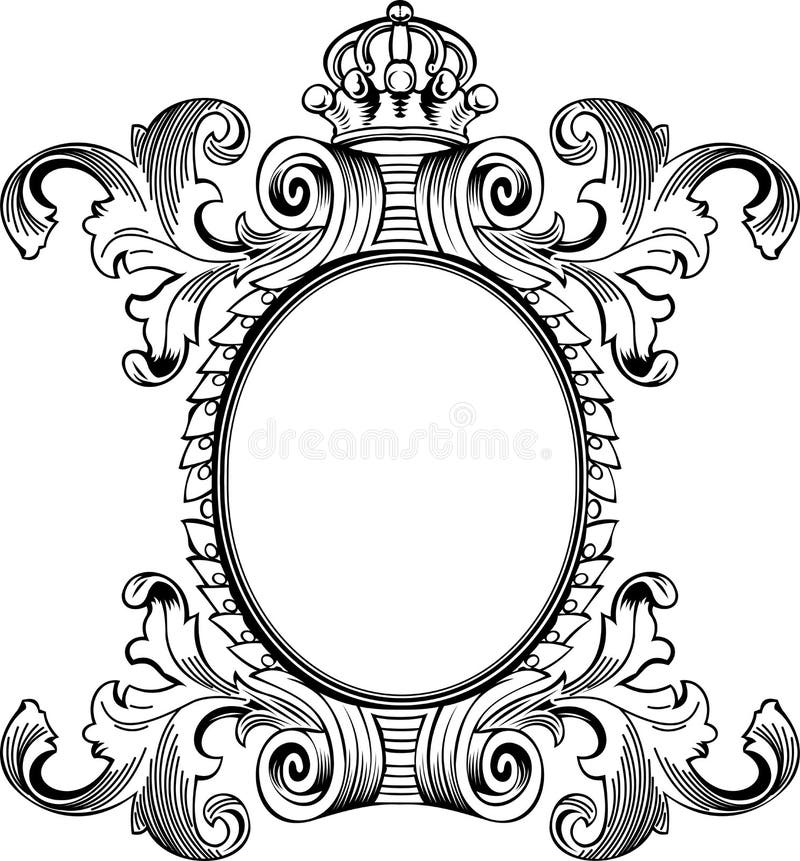 Antique Frame Engraving