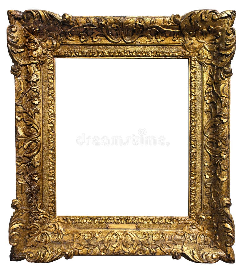 White Antique Picture Frame Isolated Stock Photo, Picture and Royalty Free  Image. Image 23247676.