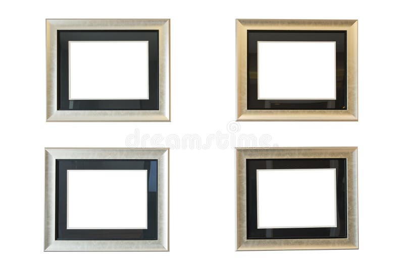 Antique Frame Isolated on White Wall Stock Photo Image of object