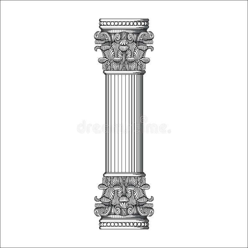 ANTIQUE FRAME PILLAR VECTOR Stock Vector Illustration of holidays