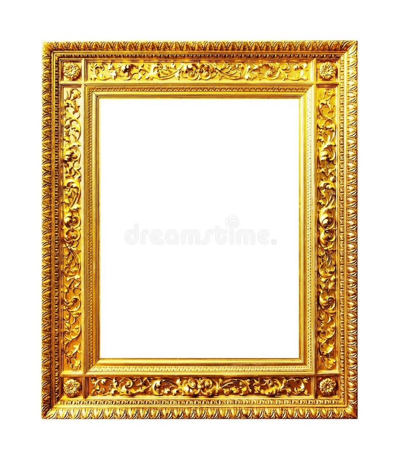 Antique gold frame stock photo. Image of beautiful, design 123653072