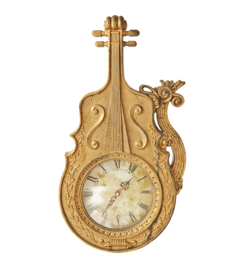 Antique gold clock