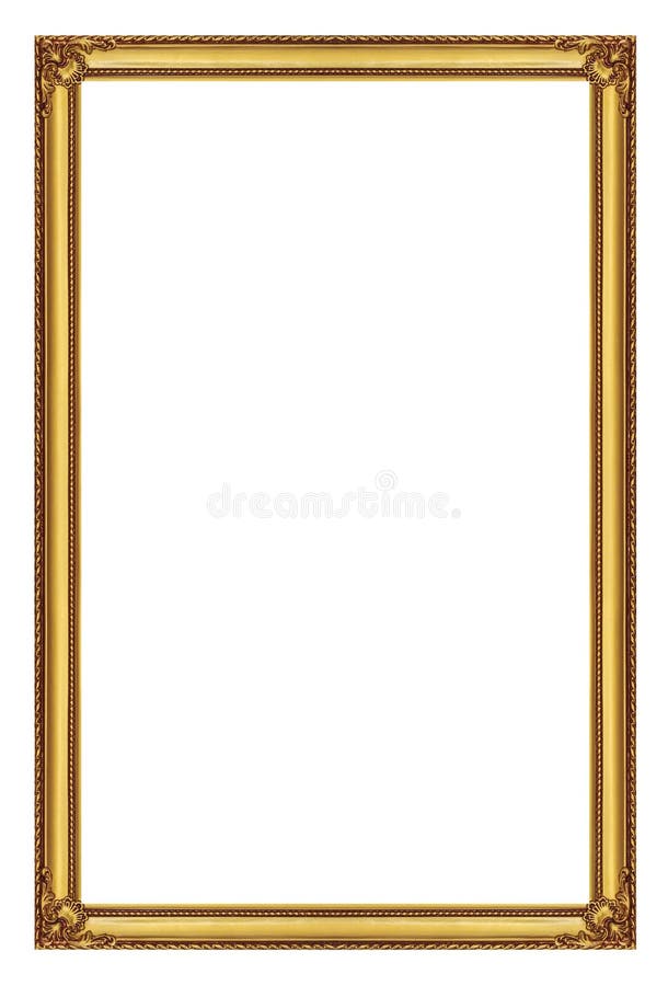 Gold photo frame stock photo. Image of framing, framework 30197308