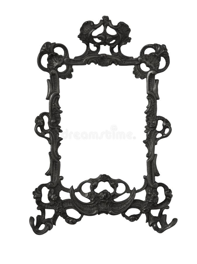 Antique golden frame isolated on white background with clipping path.European art stock photos Antique golden frame isolated on white background with clipping path.European art stock photos
