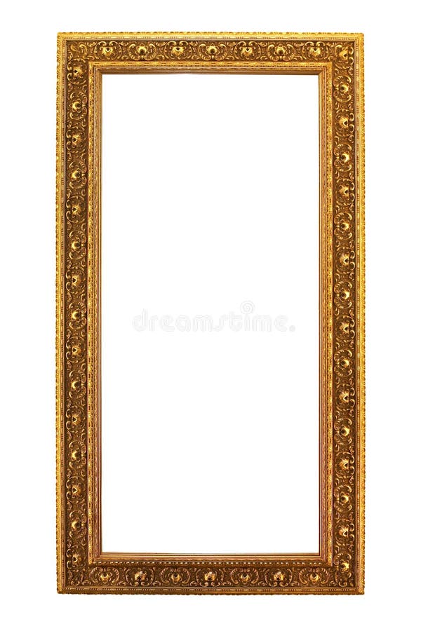 Antique golden wooden royalty free stock photography