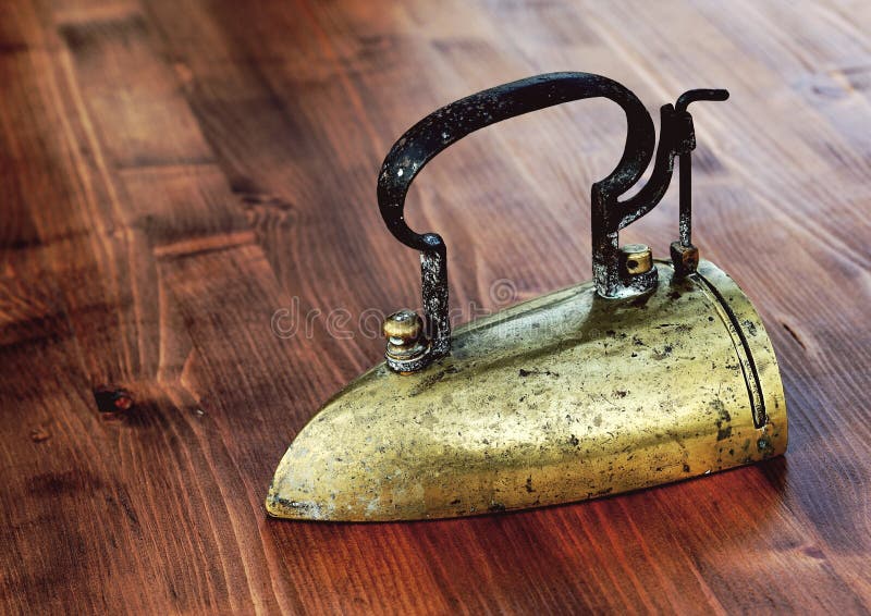 Antique iron stock photo