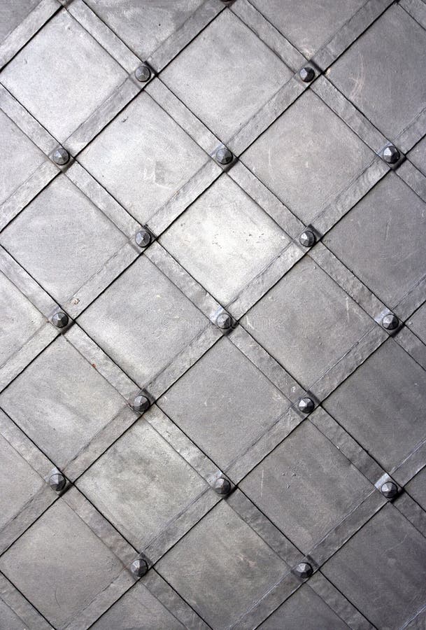 Antique iron gate stock photo