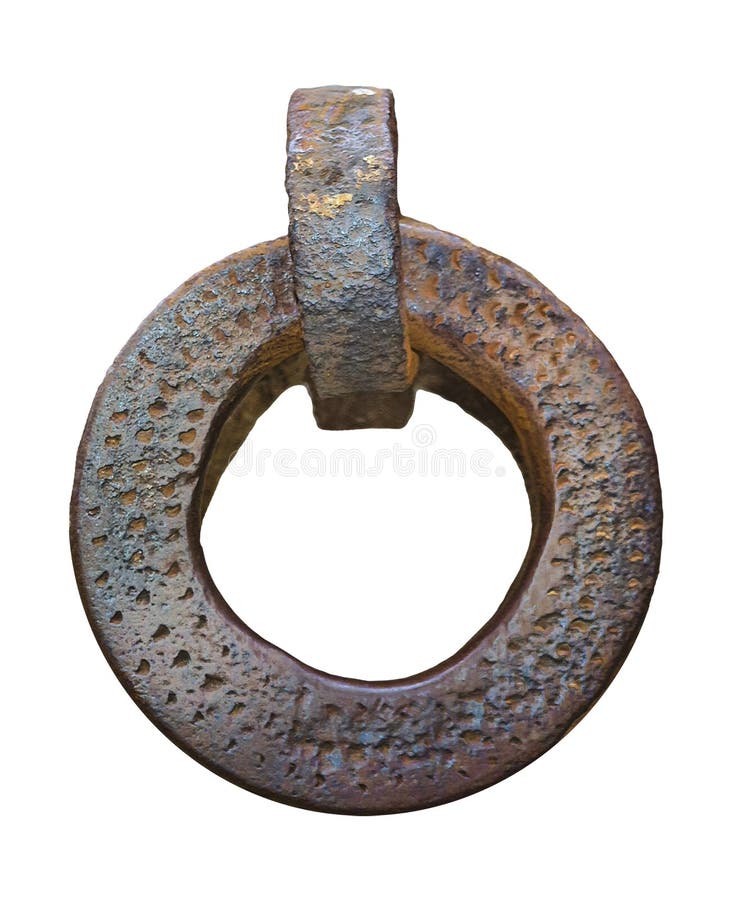 Antique Iron Ring Isolated Photo