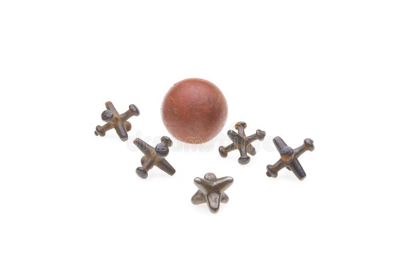 Jacks Game Macro stock image. Image of metal, fivestones 19524119