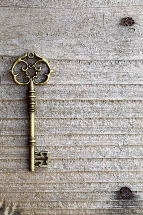 Antique key stock photo. Image of board, estate, damage 25219052