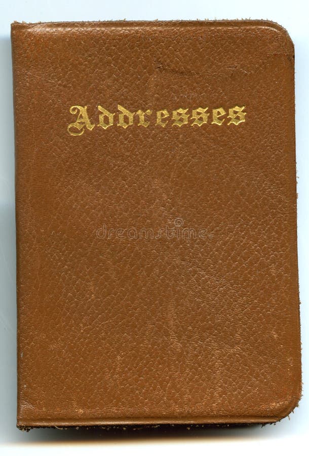 Antique Leather Address Book Royalty Free Stock Photo Image 3619775