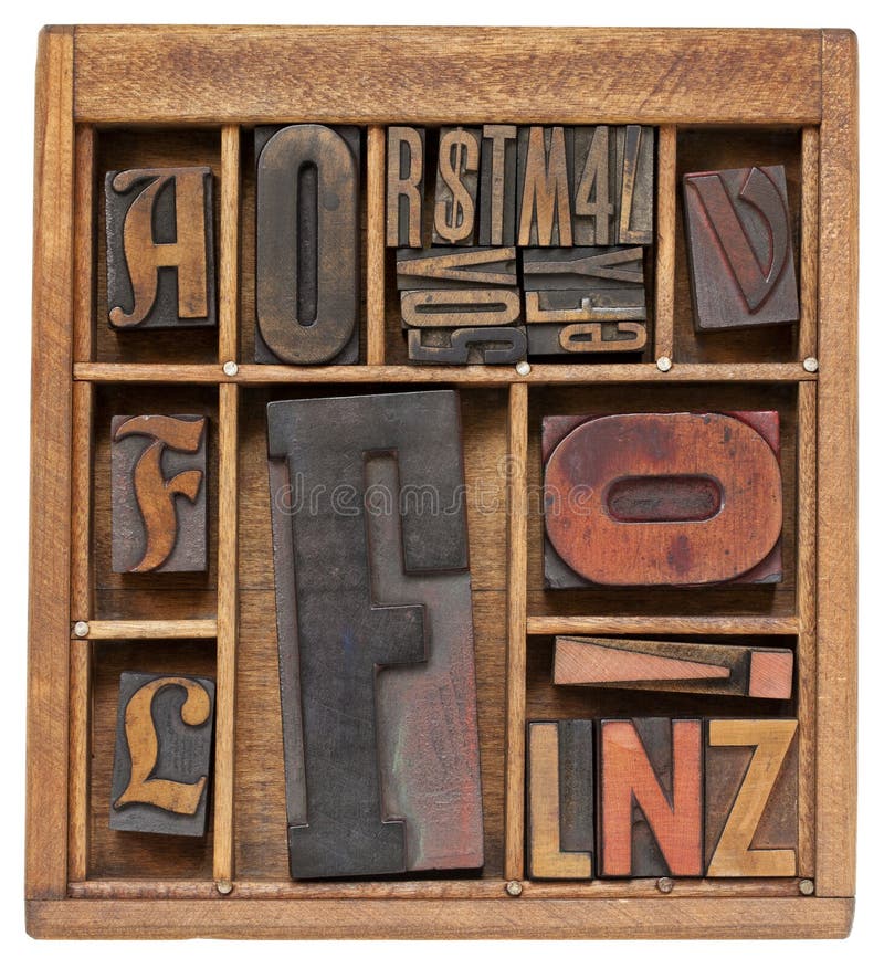 Antique Letters in Wooden Box Stock Photo Image of alphabet, antique