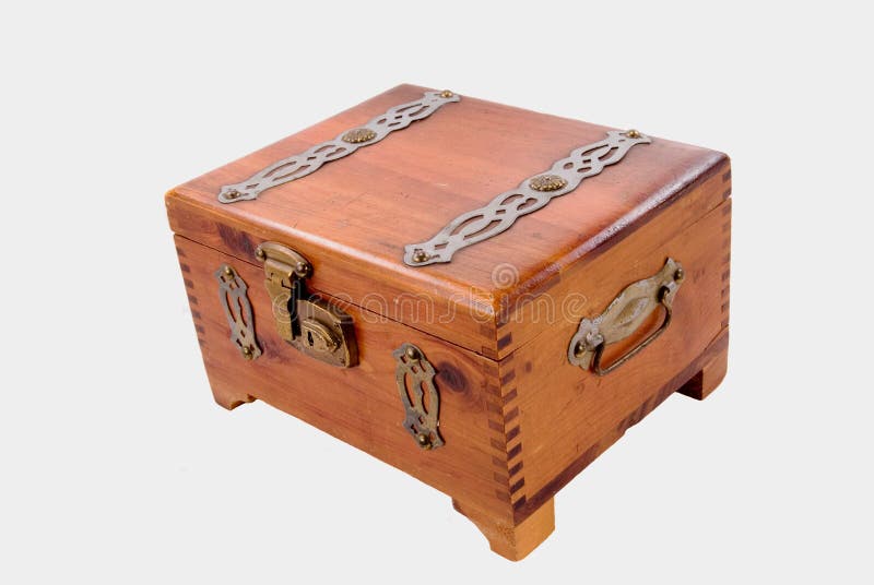 Antique Lockable Cigar Box