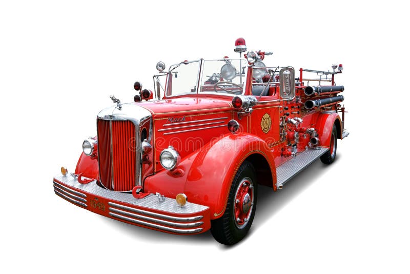 Antique Mack Pumper Fire Engine Vintage Truck