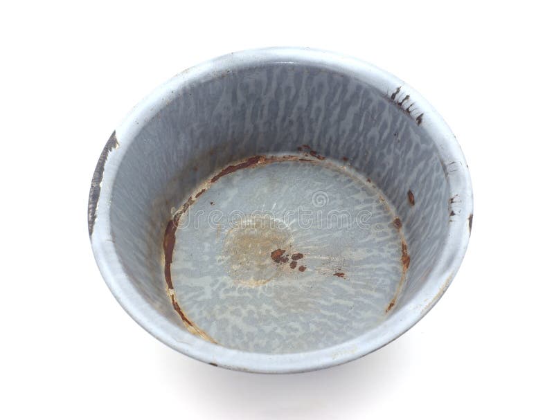 Antique metal pan stock photo. Image of gray, dish, depression 8533782