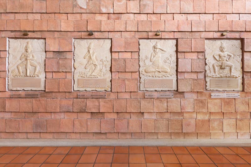 Antique of Mural on Wall in the Public Museum, it Called Editorial