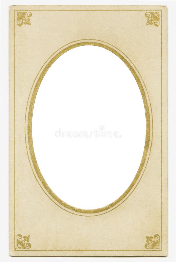 antique oval frame