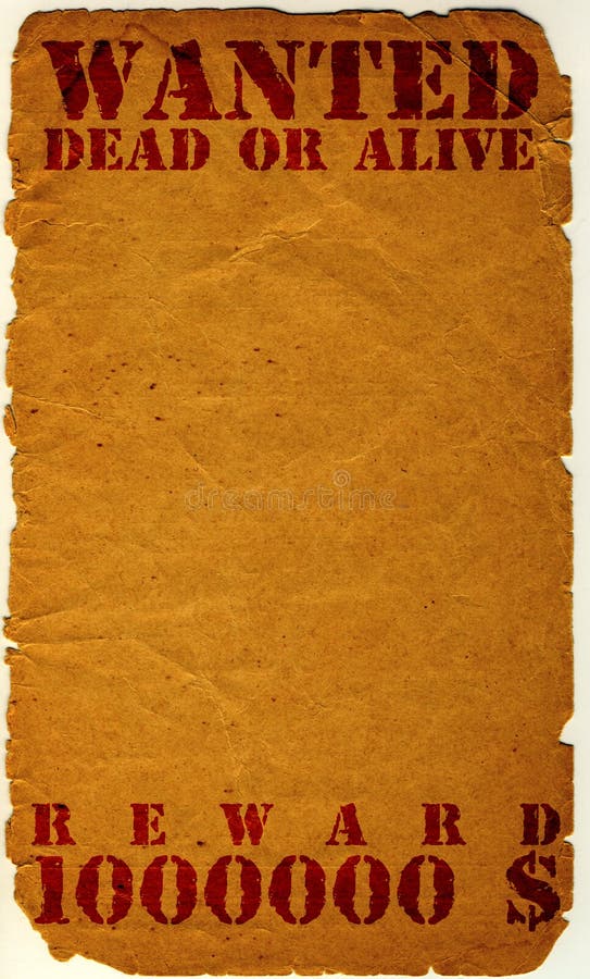 Antique page - wanted vector illustration