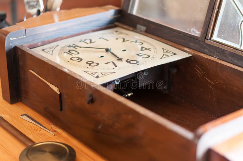 Antique Pendulum Clock Restoration Stock Photo Image of hour, ancient