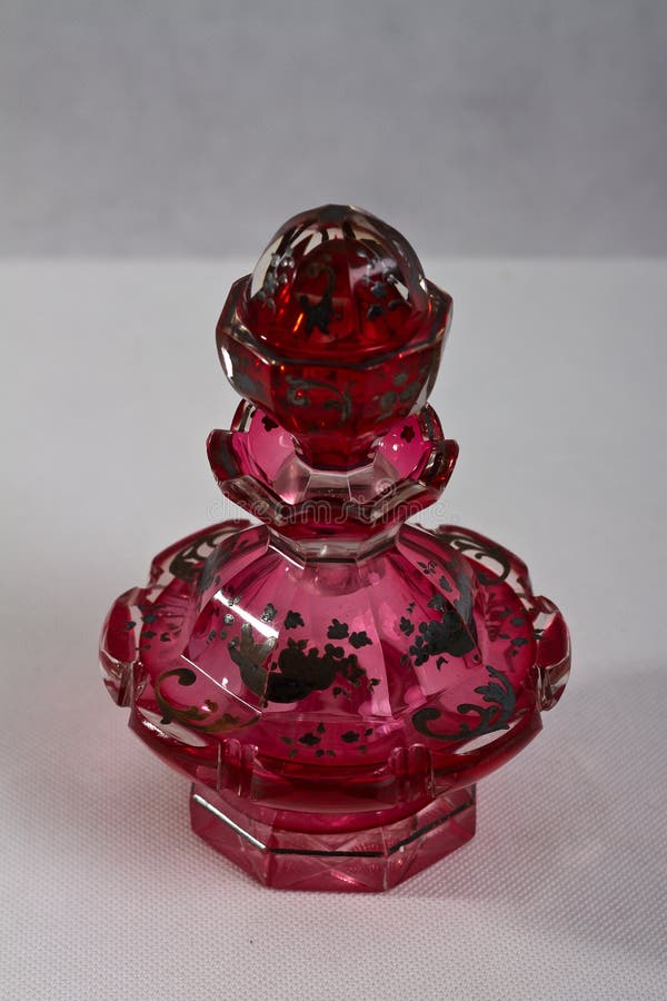 Pink Antique Perfume Bottle Stock Image Image of object, bottle 7335849
