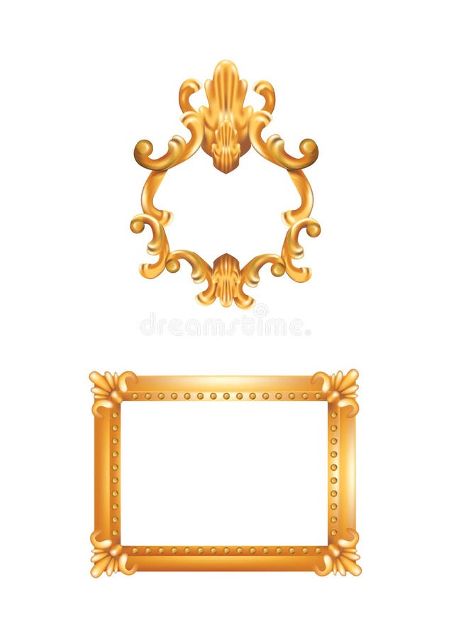 Antique Picture Frames Illustration