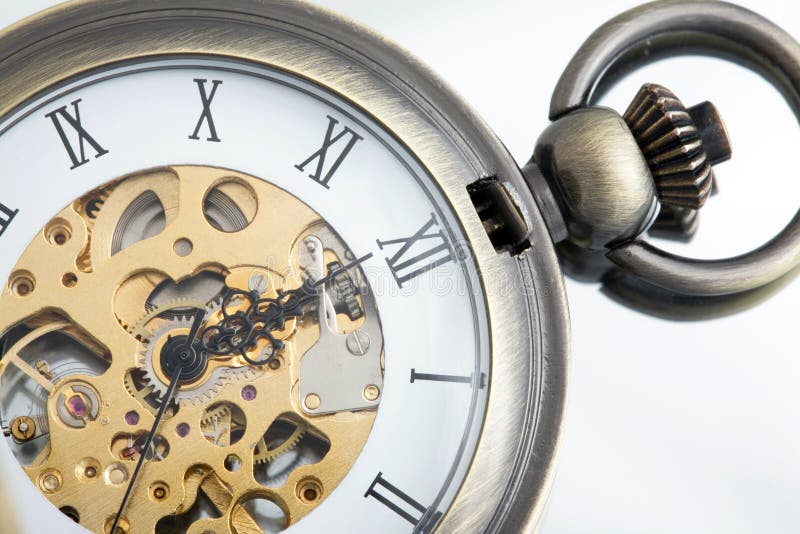 Antique pocket watch. royalty free stock photo