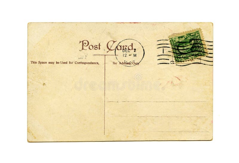 OldFashioned Postcard stock image. Image of fancy, communication