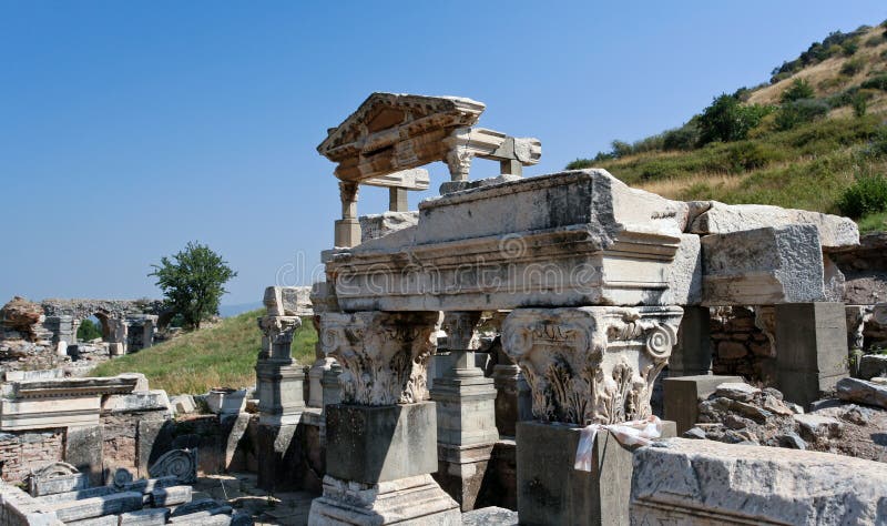 Antique ruins in Ephesus