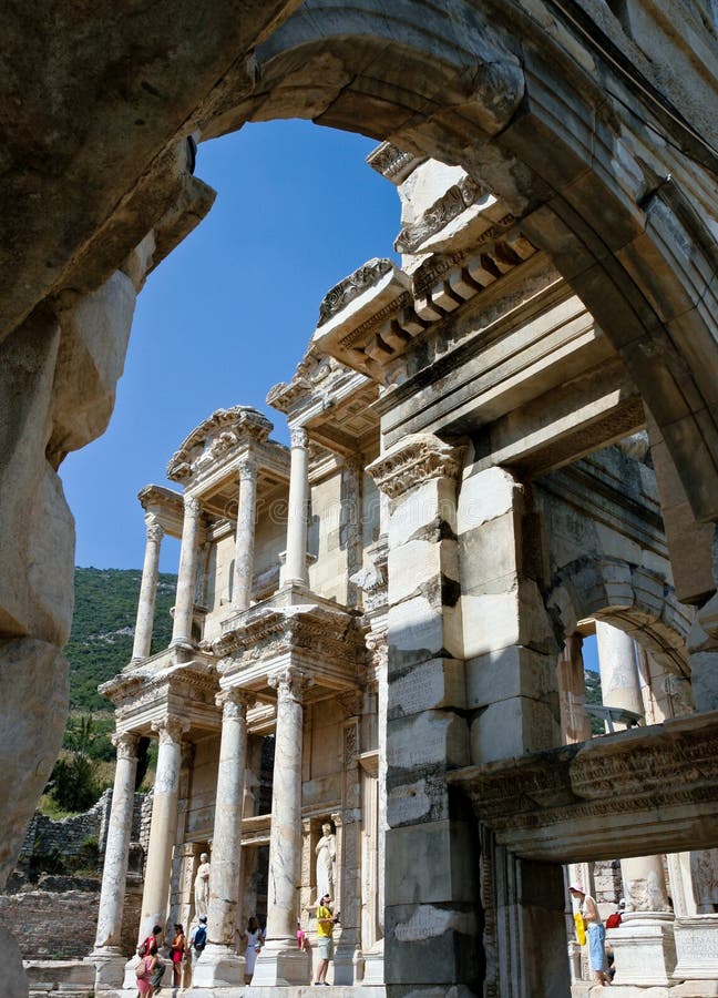 Antique ruins in Ephesus